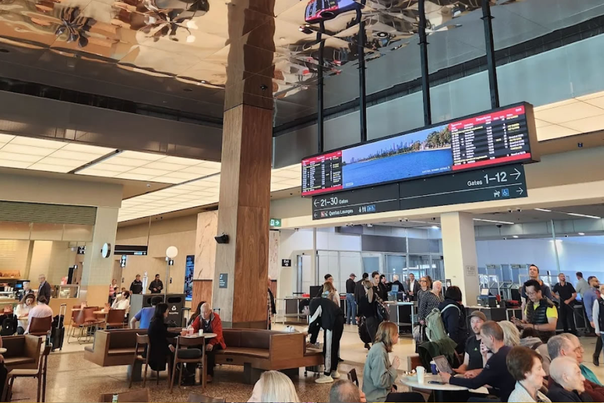 Melbourne airport advertising